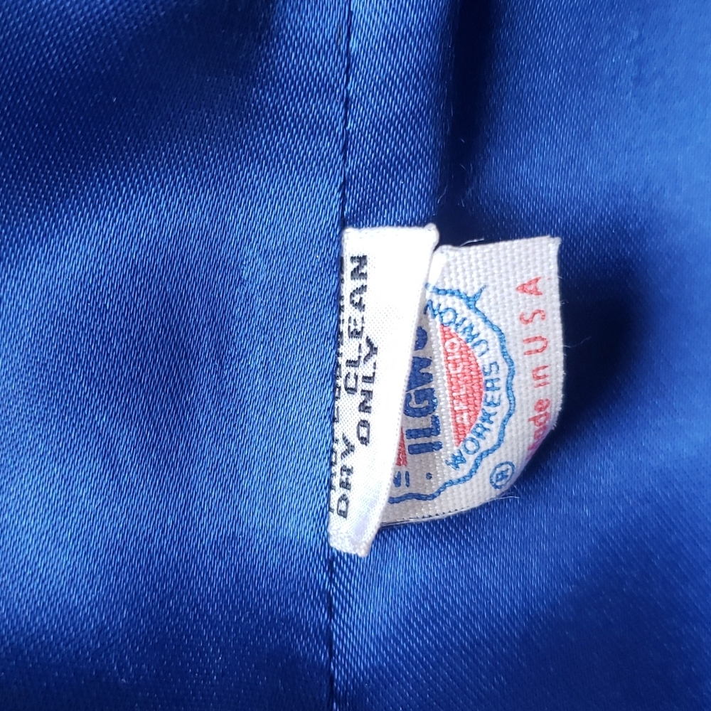 GUC Fashionbilt Long Cobalt Blue 100% Wool Coat, Size S. - Picture 6 of 11